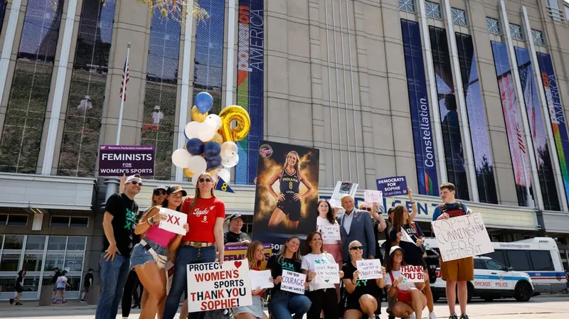 Sophie Cunningham supporters rally in Indiana while displaying what makes America great