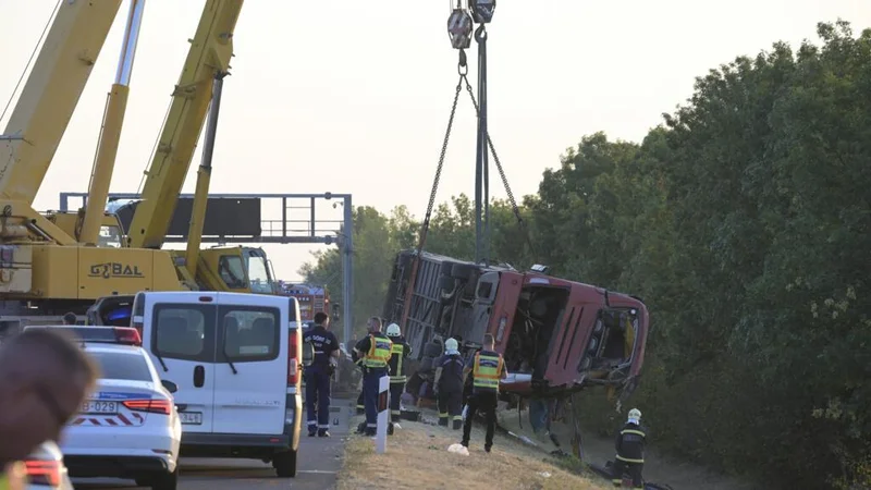 Poland-registered bus veers off Hungary highway, killing 12 people