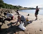 ‘There’s no nurdle fairy’: thousands mobilise to clean up plastic spillage in north-east England