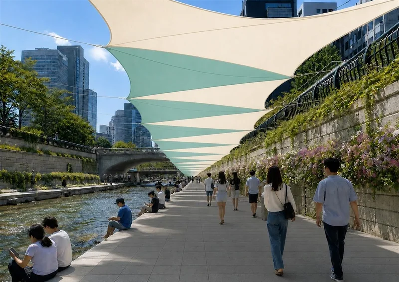 Seoul's new urban policy: guaranteed shade on daily walks