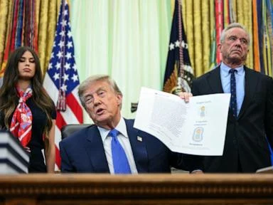 Trump signs executive order to change childhood vaccine schedule