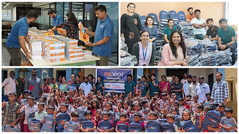 PalTech Employees Pack 1,000 School Kits for Students Around Hyderabad