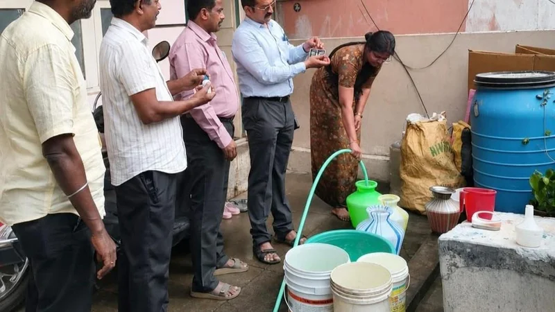 Coimbatore Corporation checks residual chlorine levels in drinking water