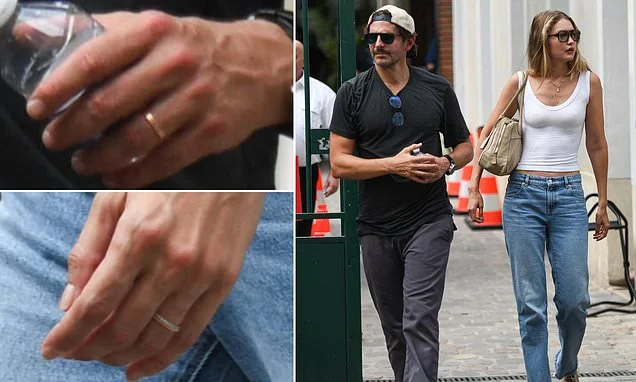 Bradley Cooper and Gigi Hadid spark rumors they secretly MARRIED as they wear rings on wedding fingers in Paris