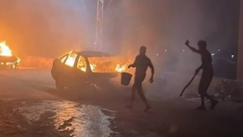 Cars burn in reported settler attack in occupied West Bank