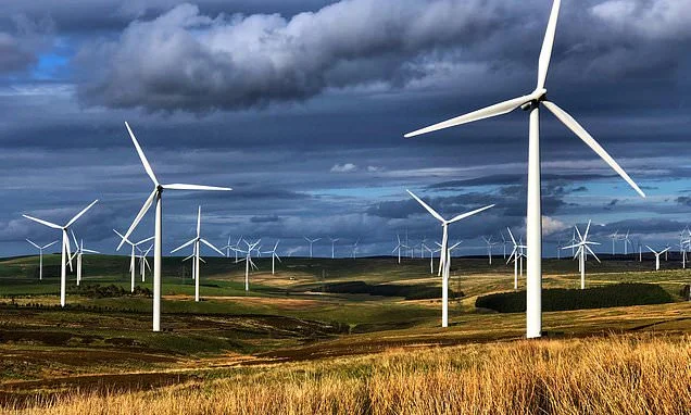 Cost of switching off wind farms during gale force winds hits £1billion this year - with costs passed on to YOU through energy bills