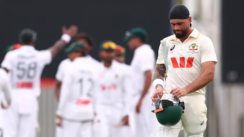 From bowled out for 54 in a warm-up game, to a day one stranglehold: Bangladesh stun Australia