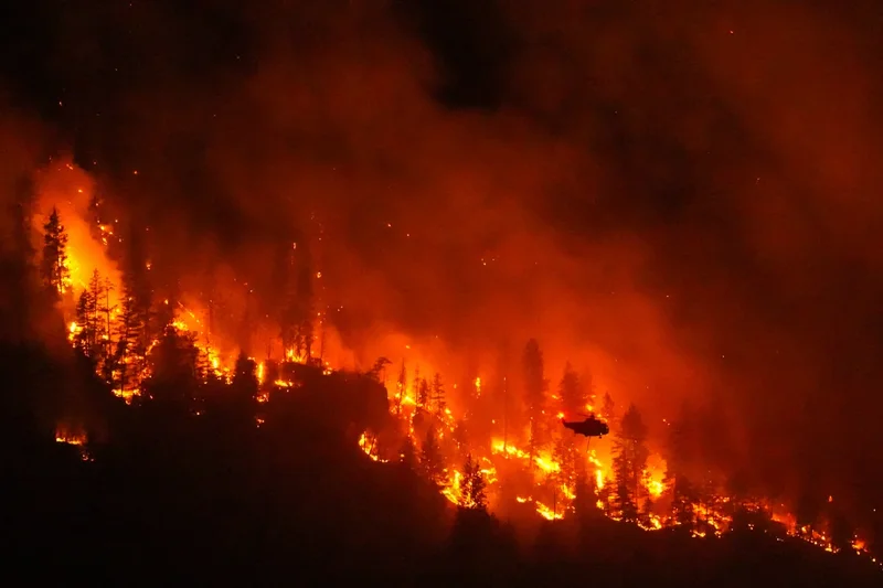 Climate change contributed to big Canada fires, study says as Trump blames mismanagement