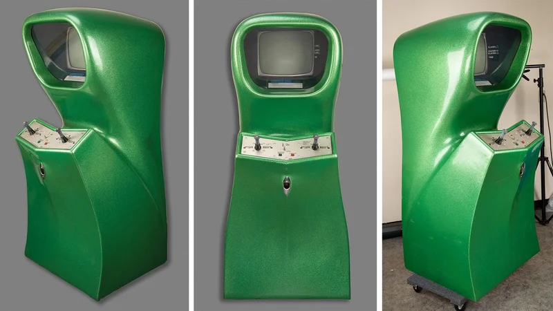 Functioning version of 'the first arcade video game ever created' heads to auction with $200,000 estimate — green sparkle 2-player edition of Computer Space hails from 1973