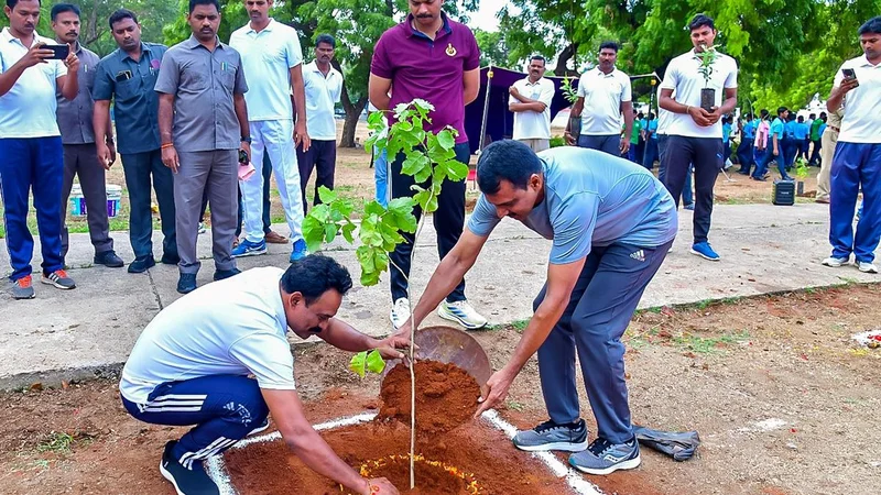Ongole SP urges public to safeguard newly-planted saplings