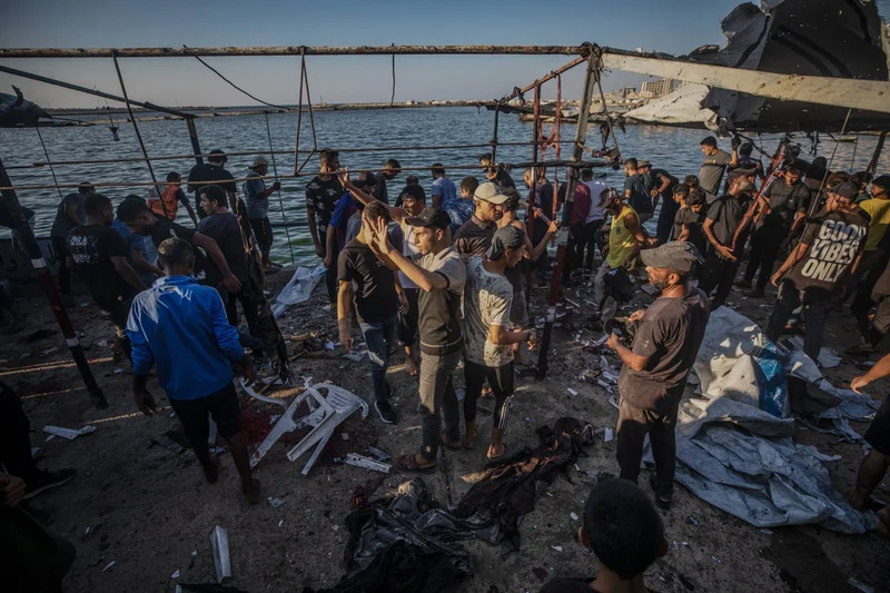 Israeli drone strike on Gaza cafe kills 6 Palestinians, child