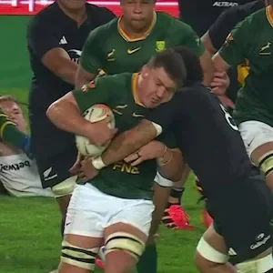 All Blacks v Springboks: Referee Matthew Carley overrules TMO on Ardie Savea tackle leaving fans fuming