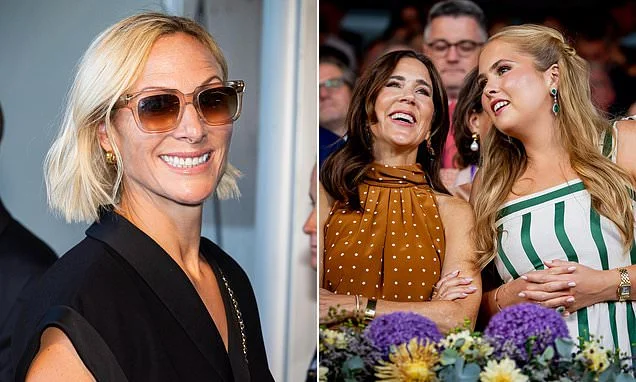 Zara Tindall joins European royals at equestrian event in Germany as Princess Catharina-Amalia of the Netherlands proudly displays her scar after horse-riding accident