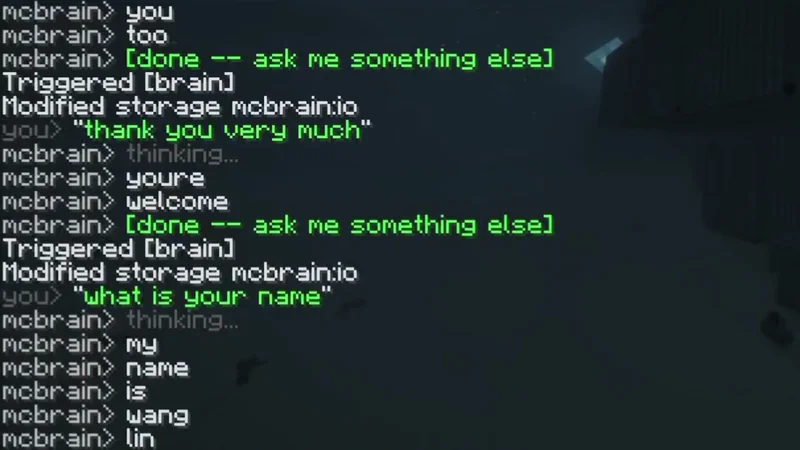 Player builds working AI chatbot in vanilla Minecraft using 445K command blocks — clever approach shrank initial block count from over 1 million, requires no mods, plugins, or datapacks to work