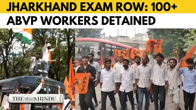 Jharkhand exam row: Over 100 ABVP members detained during protest march