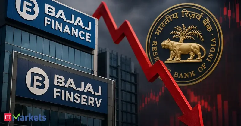 Bajaj Finance, Bajaj Finserv shares fall up to 5% on RBI's new proposal for NBFCs