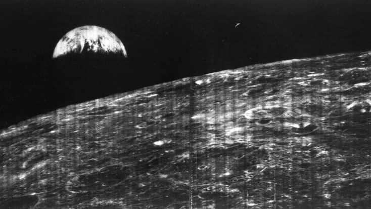 1st photo of Earth from the moon 60 years ago