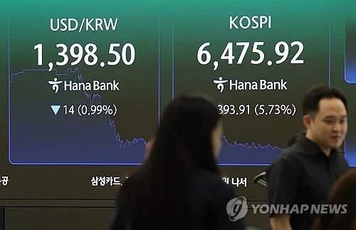 (LEAD) Korean won strengthens past 1,400-per-dollar level