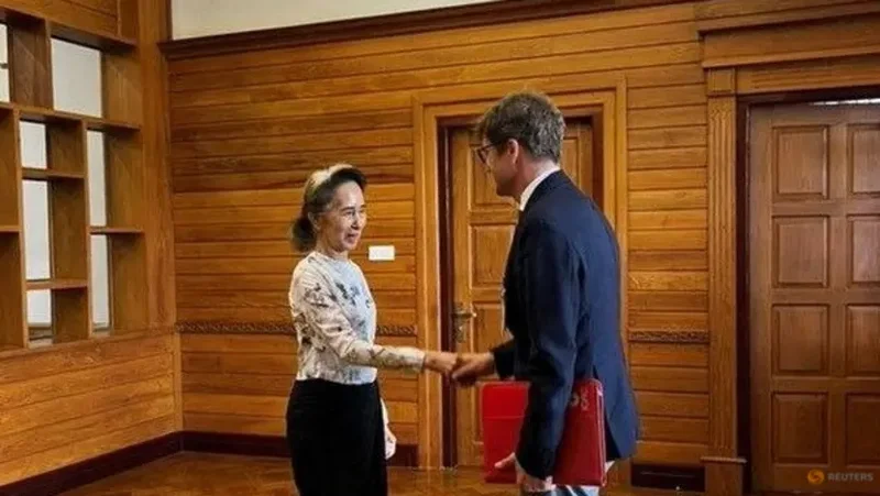 Myanmar's Aung San Suu Kyi meets Red Cross official, government says