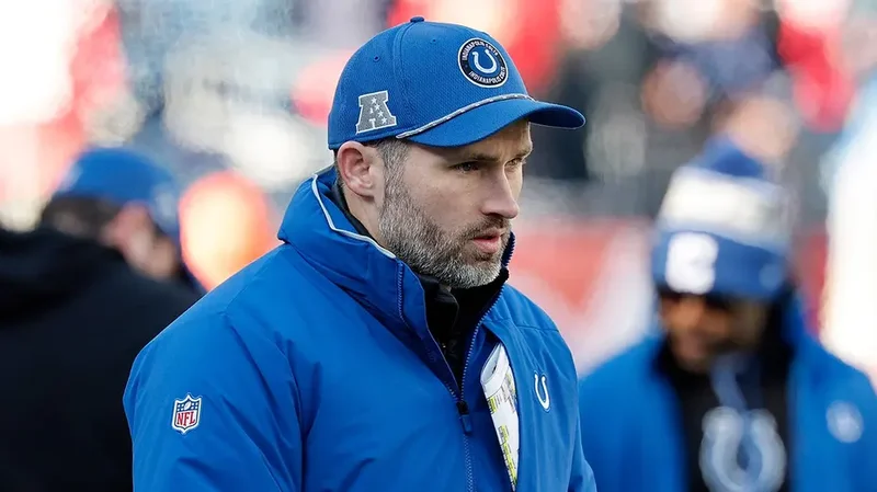 Colts coach gets wiped out on sideline during preseason game in painful scene