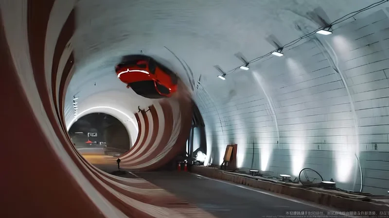 Voyah recreated Mercedes’ upside-down tunnel ad, then launched the car for $33,800