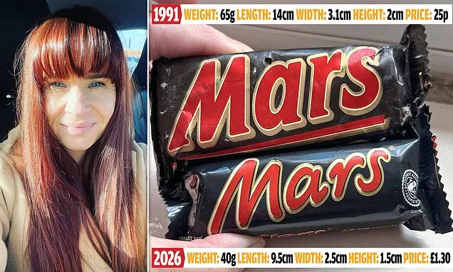 Cleaner unearths 35-year-old Mars bar hidden in hoarder's house - and it looks GIANT due to 'shrinkflation'