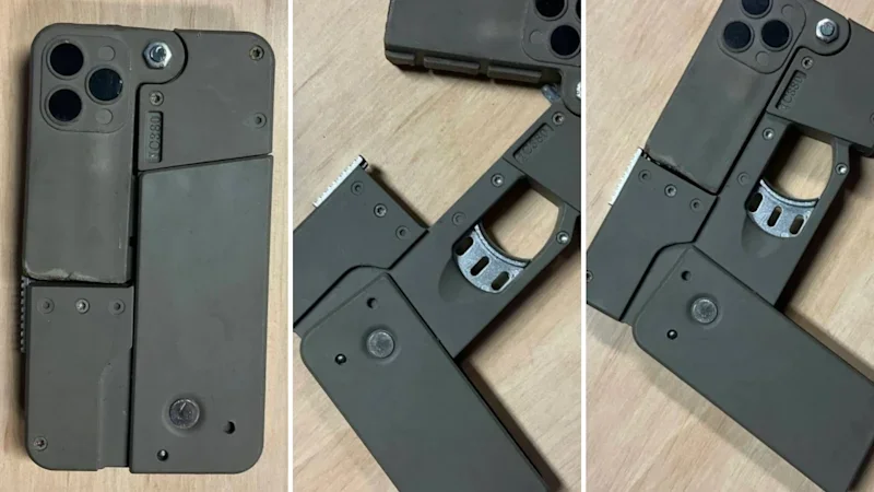 Guns disguised to look like iPhones found during police raid