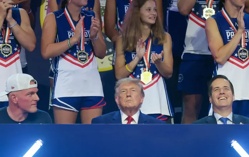 Trump Accompanied By Pat McAfee For ‘Patriot Games’ Finale In Ohio