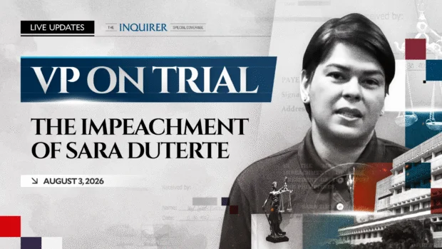 LIVE UPDATES: Impeachment trial of Vice President Sara Duterte | Aug. 3, 2026