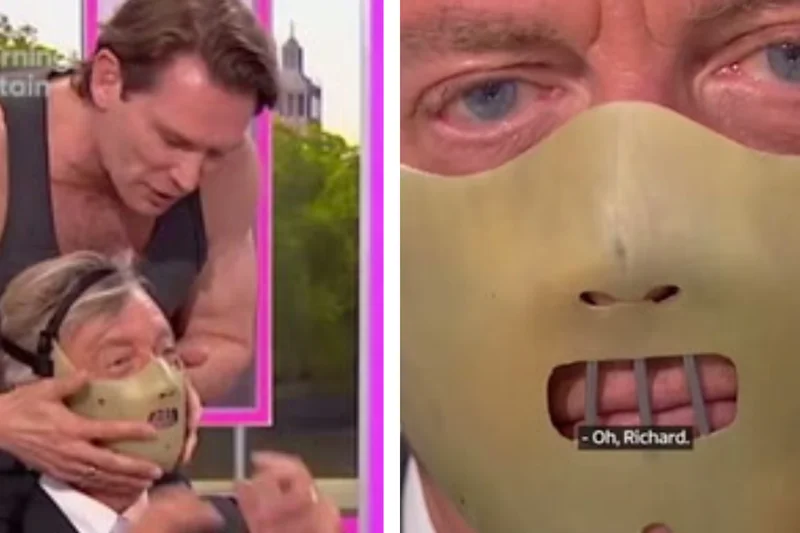 Richard Madeley scares Kate Garraway with ‘disturbing’ Hannibal Lecter mask