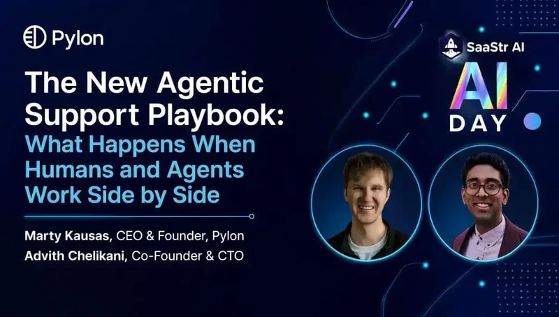 Pylon’s Founders at SaaStr AI Day: A 1,000-Person Support Team Deflected 50% of Its Tickets. Headcount Didn’t Change.