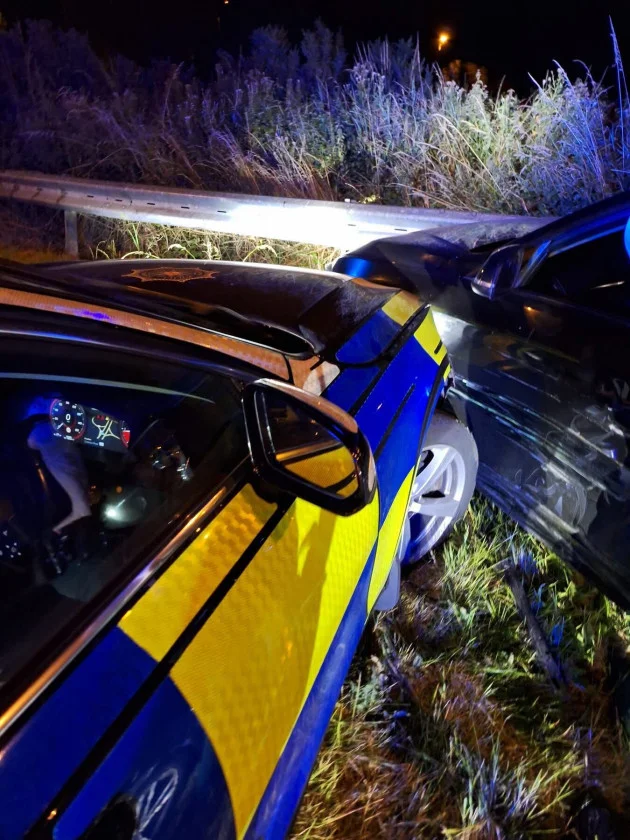 Woman arrested after high-speed pursuit that saw her 'throwing objects' out of car at police