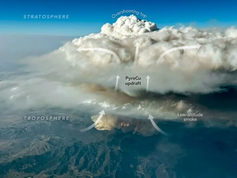 NASA is studying pyrocumulonimbus clouds by plane