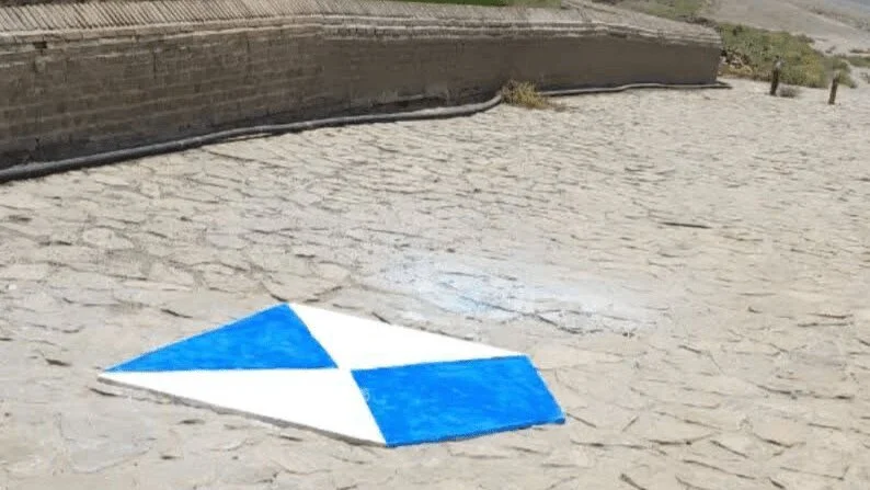 Blue Shield markers being installed on ancient bridges in Lorestan