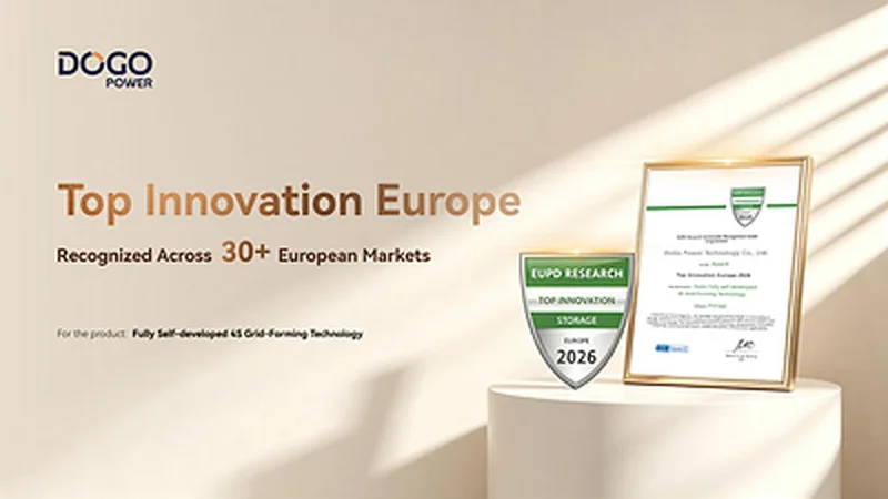 DoGo Power Wins EUPD Research's 2026 Top Innovation Award in Europe