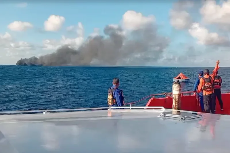 Rescue crews race to evacuated passengers from burning ferry near Bali