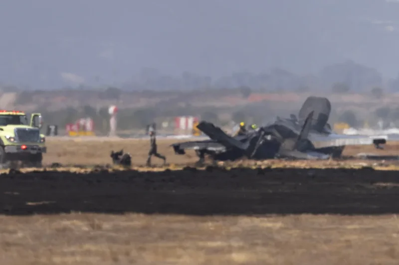 Pilot in stable condition after ejecting from crashed F-35B jet in California