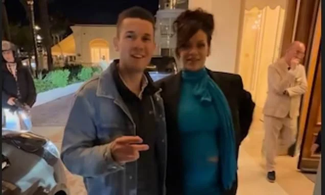 French man accidentally asks Rihanna to take a picture of him instead of with her leaving her in fits of giggles