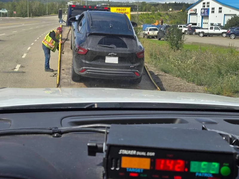21-year-old Alberta driver fined for excessive speeding on B.C. highway