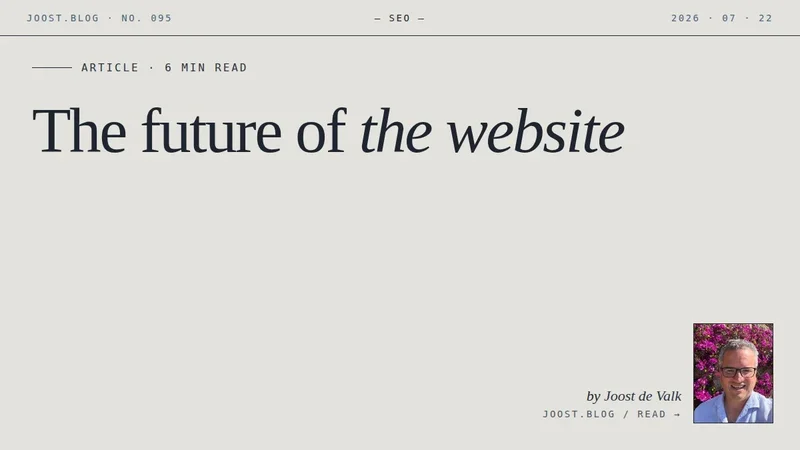 The future of the website