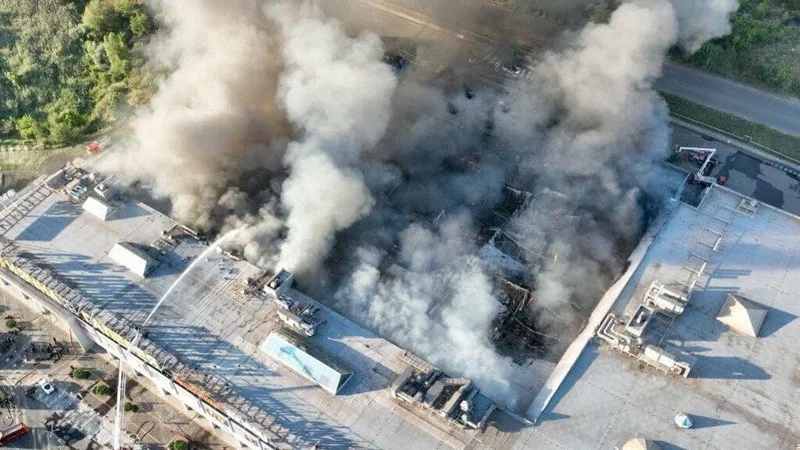 Back-to-back Russian drone strikes kill 14 people in Ukraine shopping centre