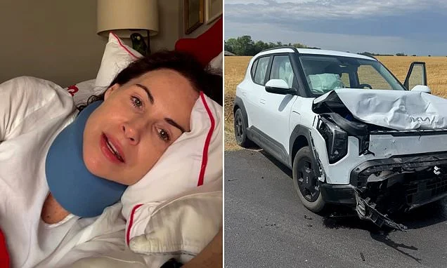 Minnie Driver reveals she was involved in a 'really bad car accident' in France and says she 'is grateful to be alive'