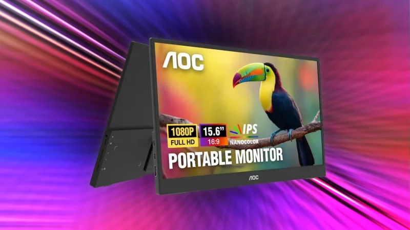 The AOC 15.6-Inch Portable Monitor Has Dropped to $65 at Best Buy for Today Only