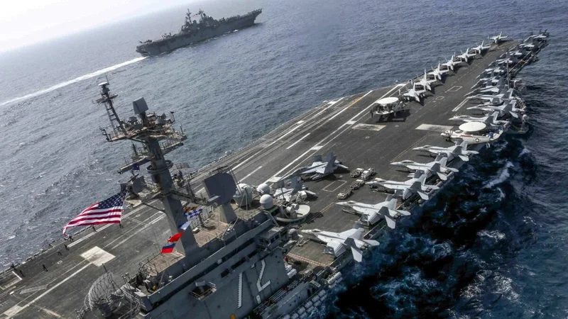 Morale on US aircraft carrier enforcing Iran blockade plummets, as sailor jumps overboard: Report
