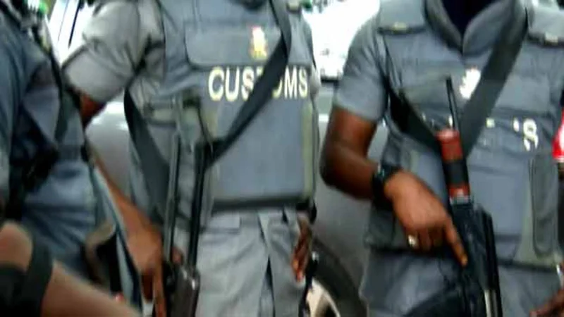 Customs arrest two, seize pump-action rifles, cannabis products at Lagos port