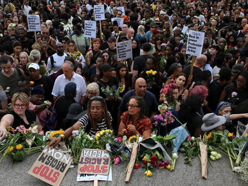 Thousands mourn Jason Arday in London, blaming ‘racist’ press for his death