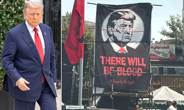 See the terrifyingly graphic Trump 'bullseye' threat by Iran… as frantic Iranians warn in leaked messages: 'They never do this'