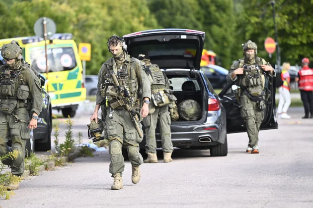 Teenager kills one and seriously injures two others with a sword at a school in Sweden