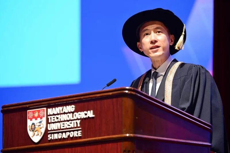 Stay curious in the age of AI, TikTok chief Chew Shou Zi tells NTU PhD graduates