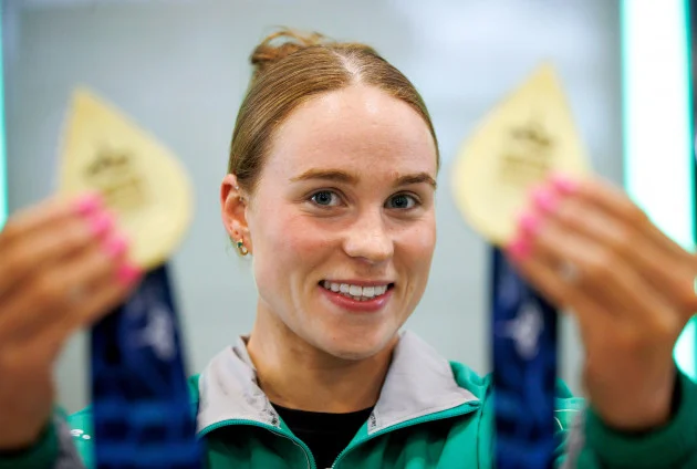 In pics: Gold medallists Kate O'Connor and Ellen Walshe arrive home